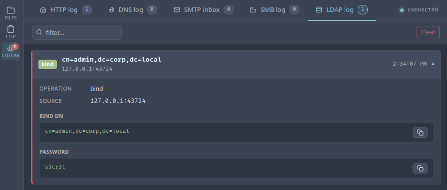 Receiving plain password