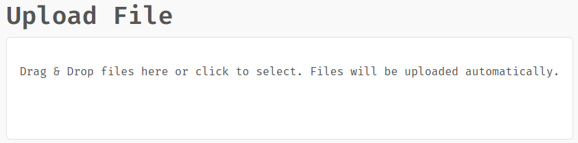 Upload a file